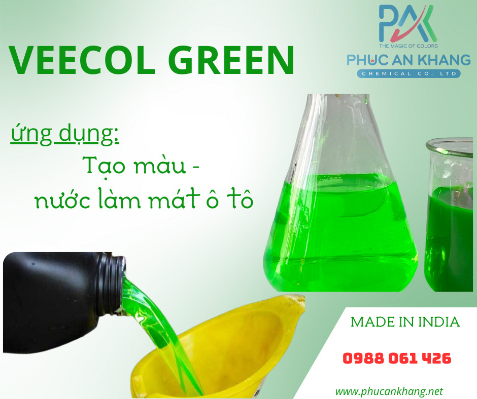 Veecol Green - Bột Màu Phúc An Khang - Công Ty TNHH Hóa Chất Phúc An Khang